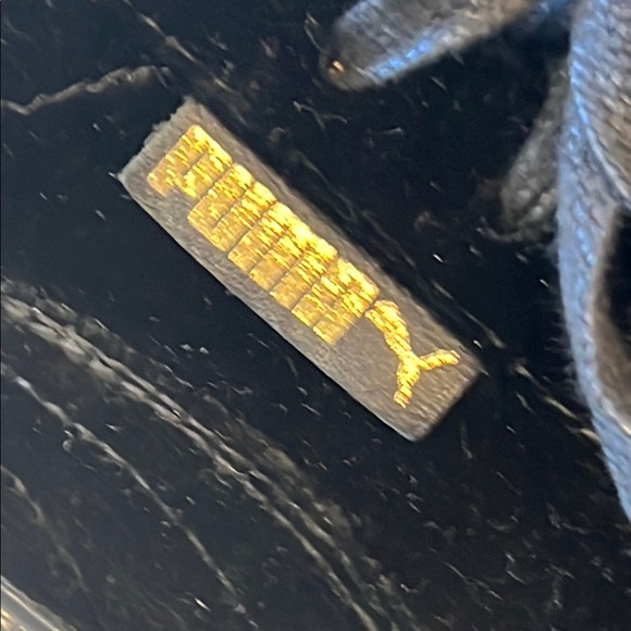 PUMA Women's FENTY by Rihanna Black Velvet Sneakers with Gold Accents - Picture 3 of 8